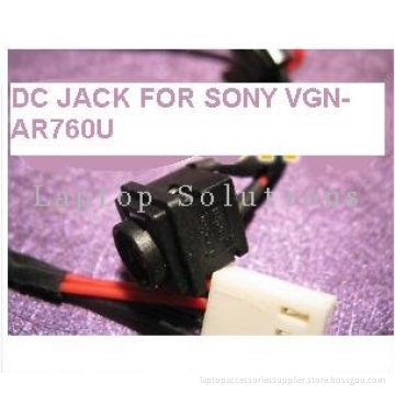 Dc Power Jack W/ Harness Cable Sony Vaio Vgn-ar760u Ac Dc Connector, Socket, Receptacle For Laptop Motherboard